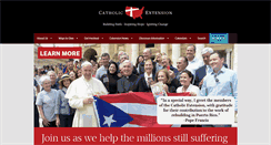 Desktop Screenshot of catholicextension.org