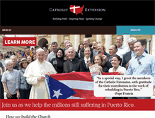 Tablet Screenshot of catholicextension.org